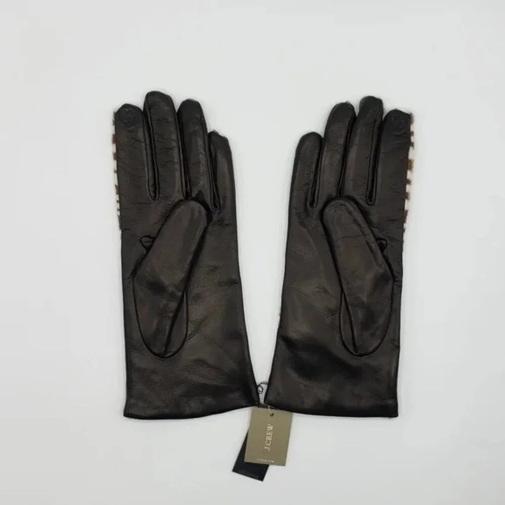 J. Crew Touch-screen Leather Gloves